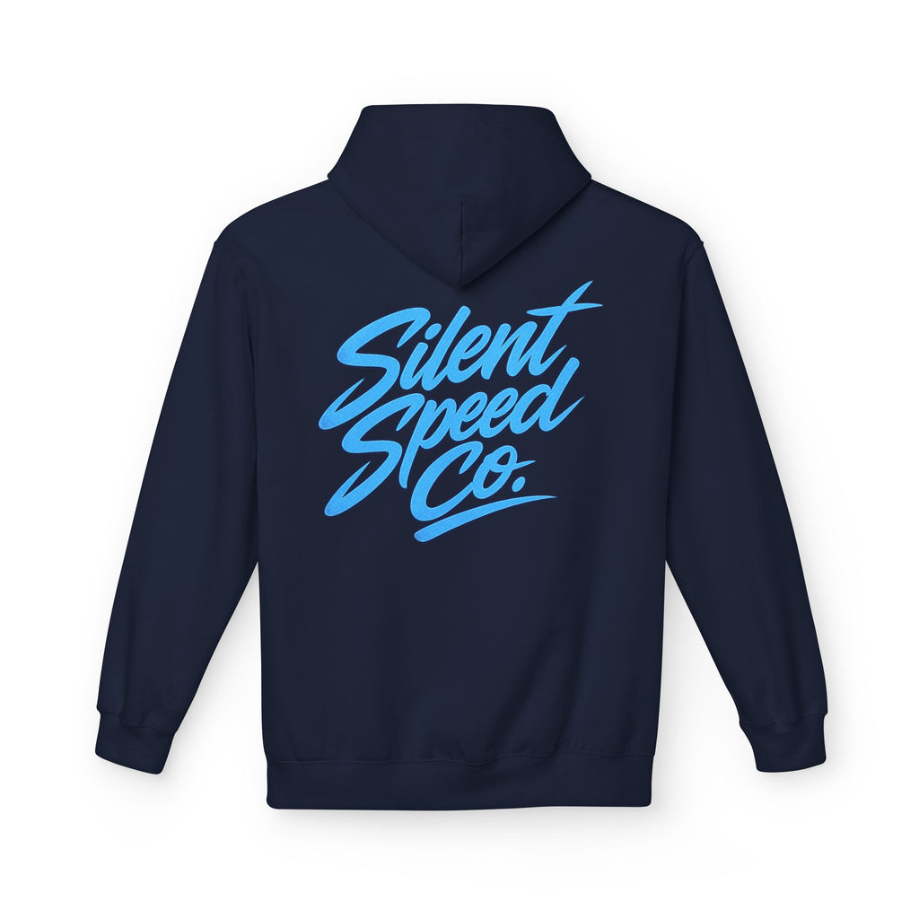 Silent Speed Co. Script Hoodie — Vintage Racing Logo Pullover