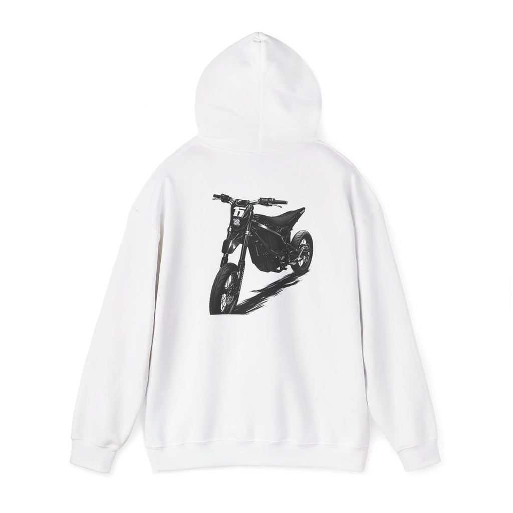 Motorcycle Hoodie - 'Silent Speed' Minimal Moto Graphic Sweatshirt