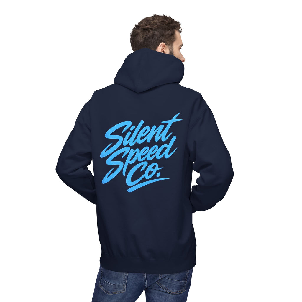 Silent Speed Co. Script Hoodie — Vintage Racing Logo Pullover