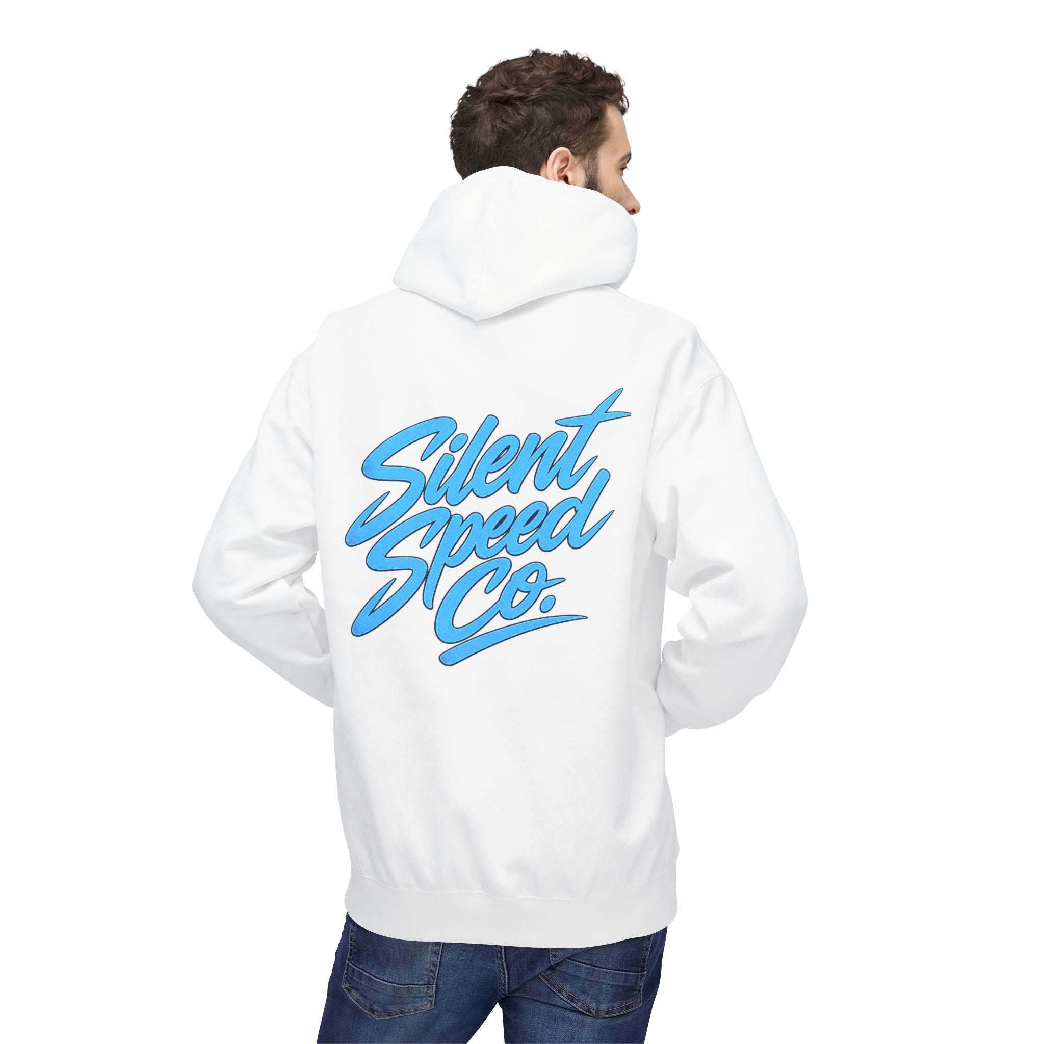 Silent Speed Co. Script Hoodie — Vintage Racing Logo Pullover